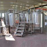 Equipo de elaboración de cerveza artesanal de acero inoxidable industrial de 1000 L en venta