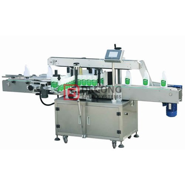 Máquina de etiquetado completamente automática CE para botellas redondas de vidrio en China