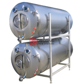 2000L aislado (no aislado) horizontal Beer Brite tanque de la cerveza de la porción del tanque para el almacenamiento de cerveza / clear