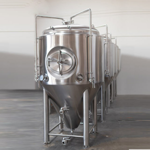 500L Chapa de hoyuelos de doble pared Stainles Tanque de fermentación de cerveza con aislamiento de acero cónico disponible