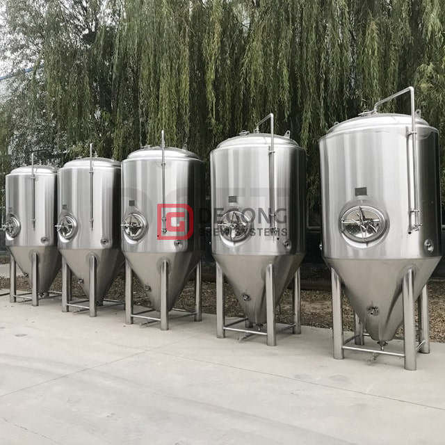 Línea de producción de tanques de elaboración de cerveza personalizables industriales comerciales de escala media 2000L