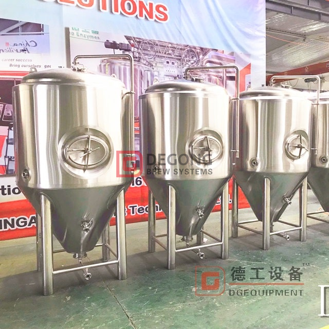 Fermentador de tanque de fermentación de cerveza de acero inoxidable de 200L llave en mano con certificado PED uso de cervecería de pub de cerveza casera
